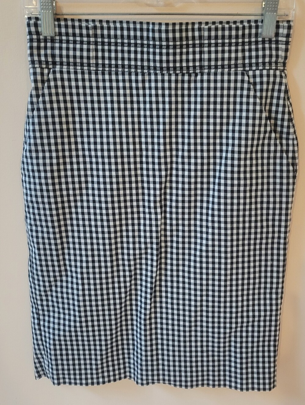 Ann Taylor Black And White Check Skirt